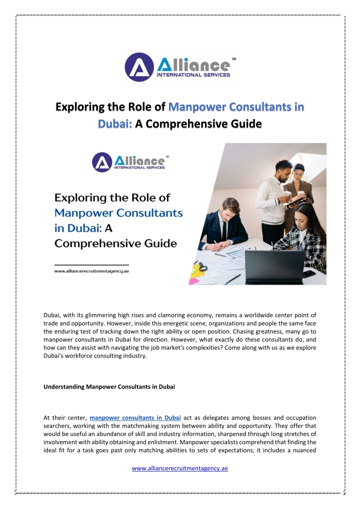 exploring the role of manpower consultants n.w