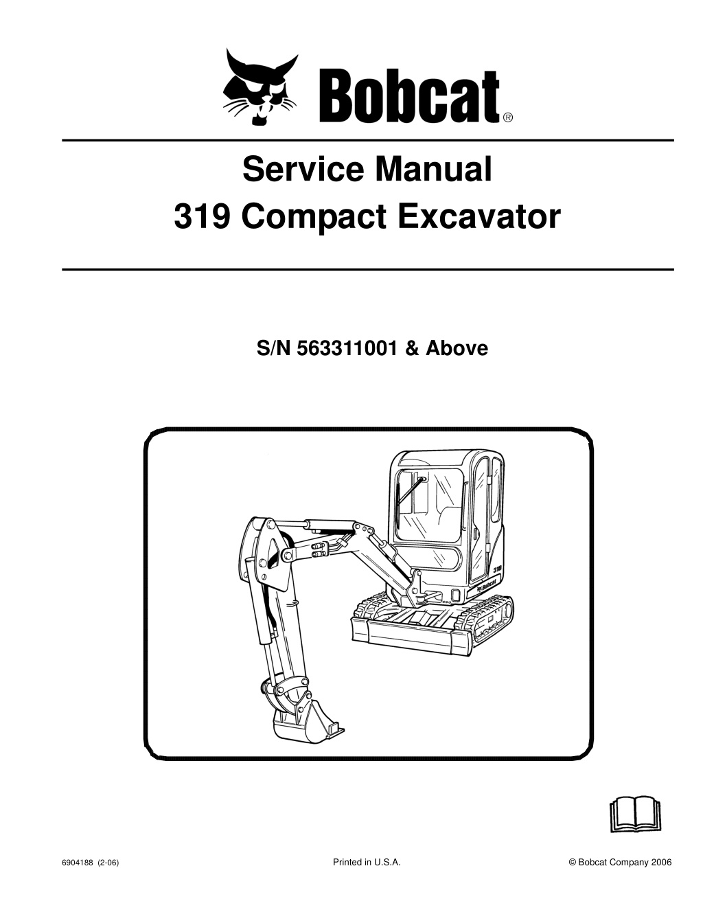 service manual 319 compact excavator l.w