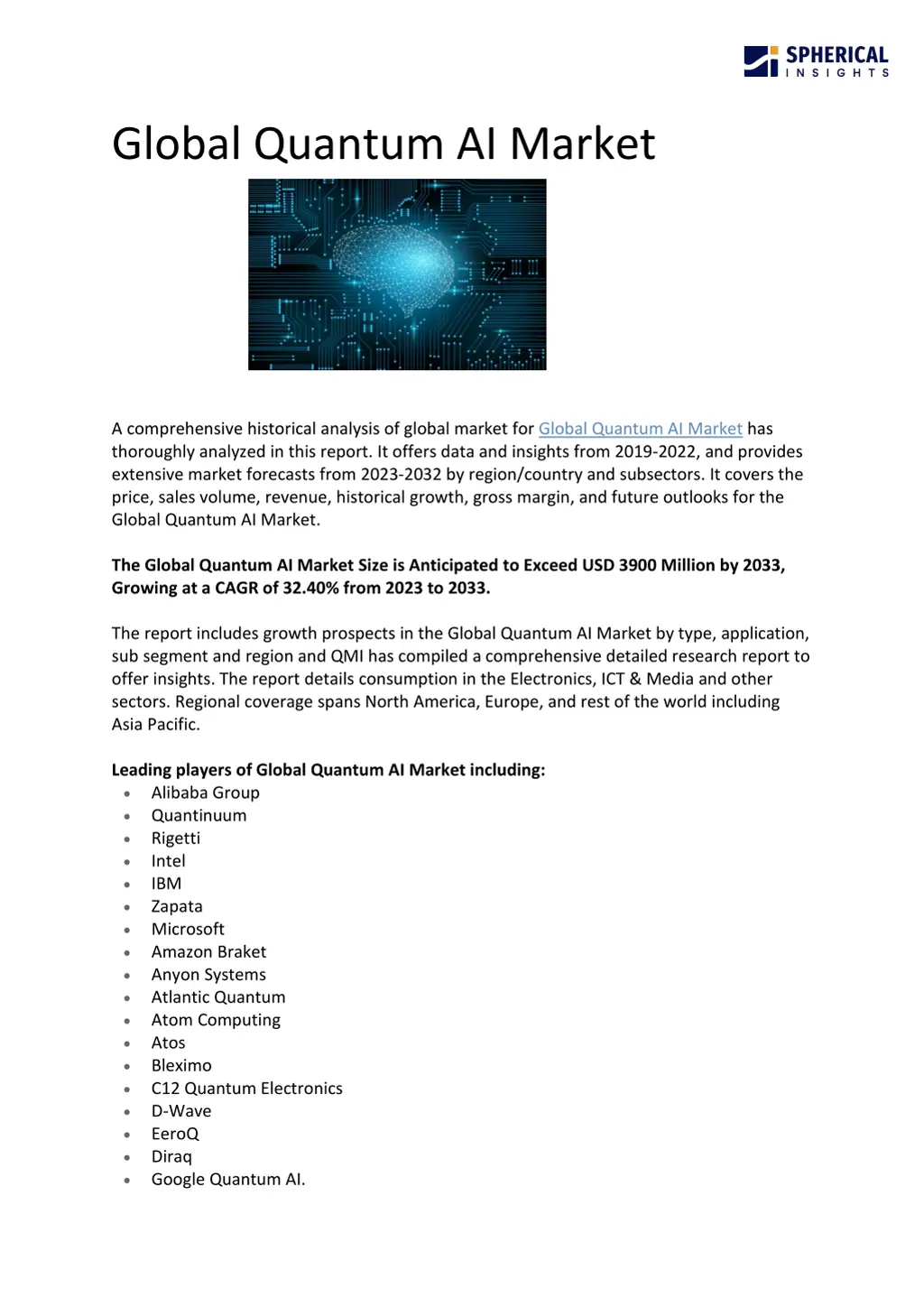 global quantum ai market n.