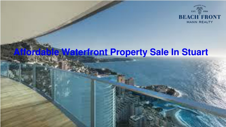 Waterfront property in stuart
