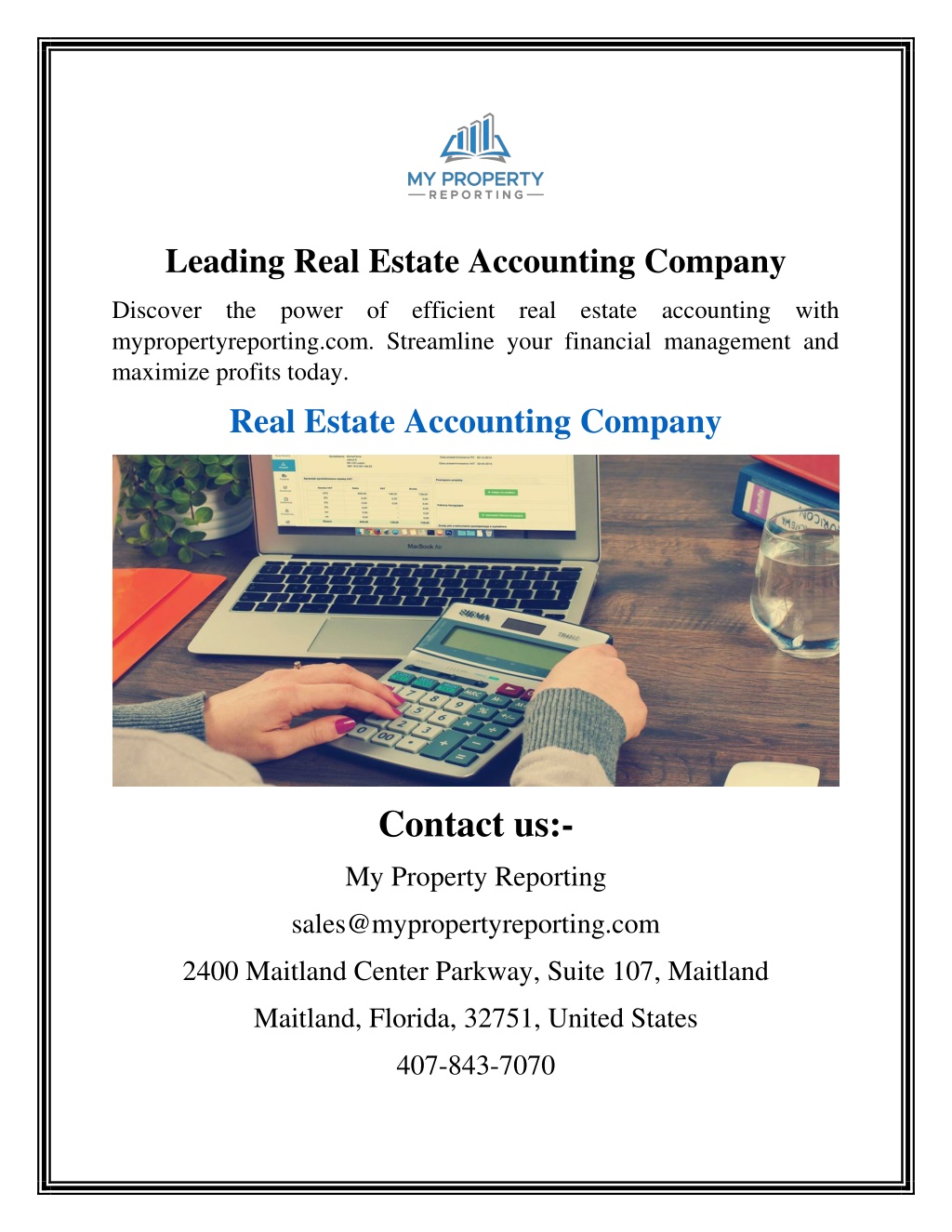 leading real estate accounting company l.w