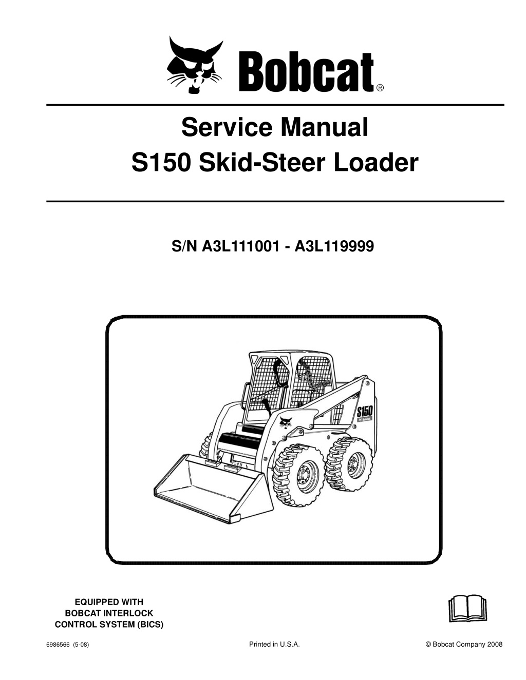 service manual s150 skid steer loader l.w