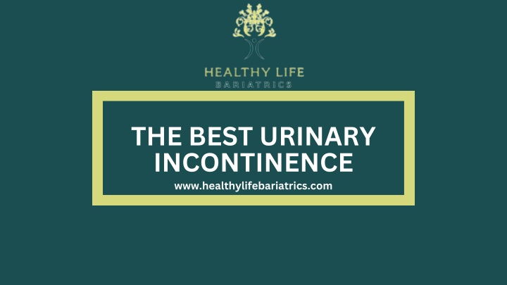 the best urinary incontinence n.w