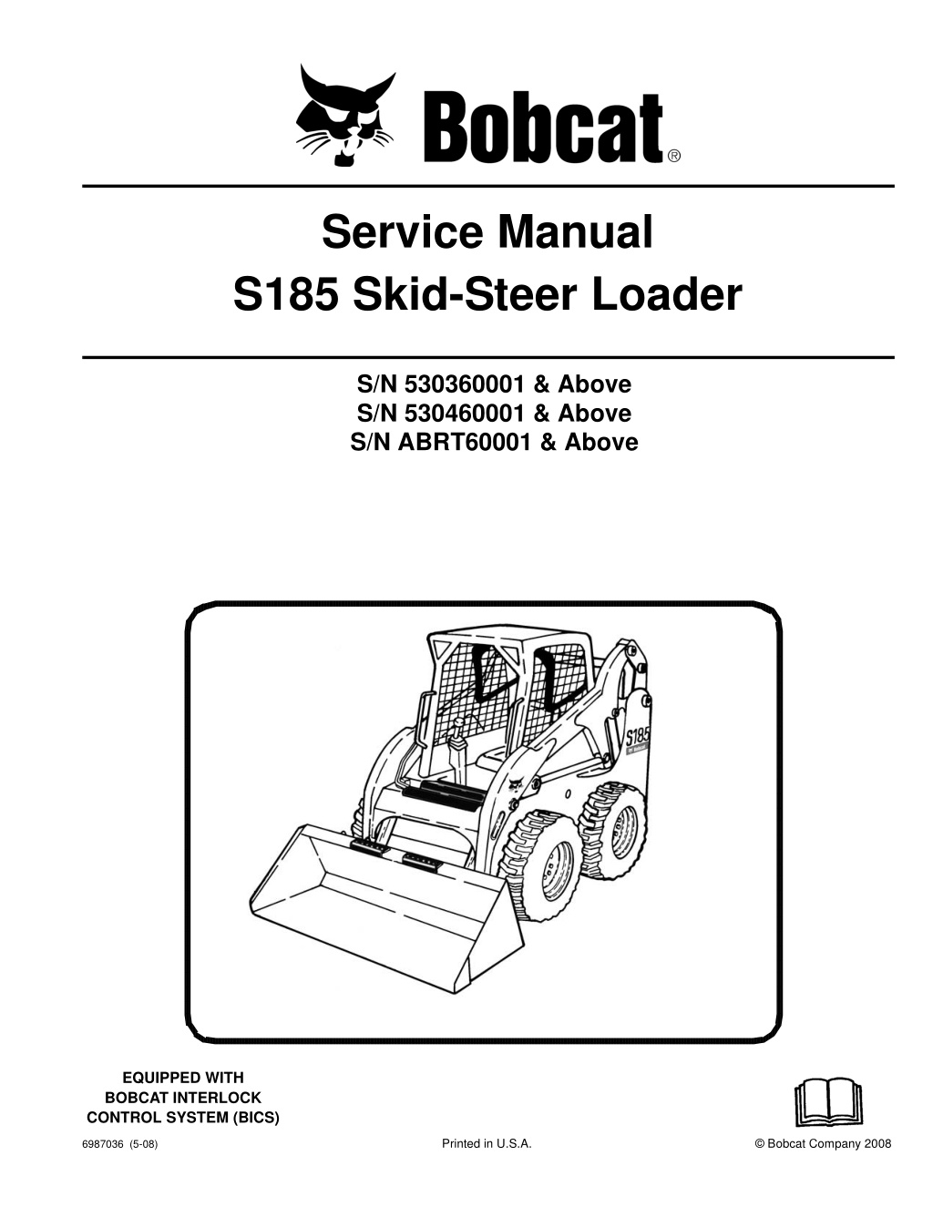 service manual s185 skid steer loader l.w