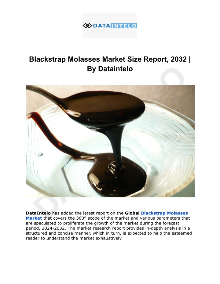 blackstrap molasses market size report 2032 n.w