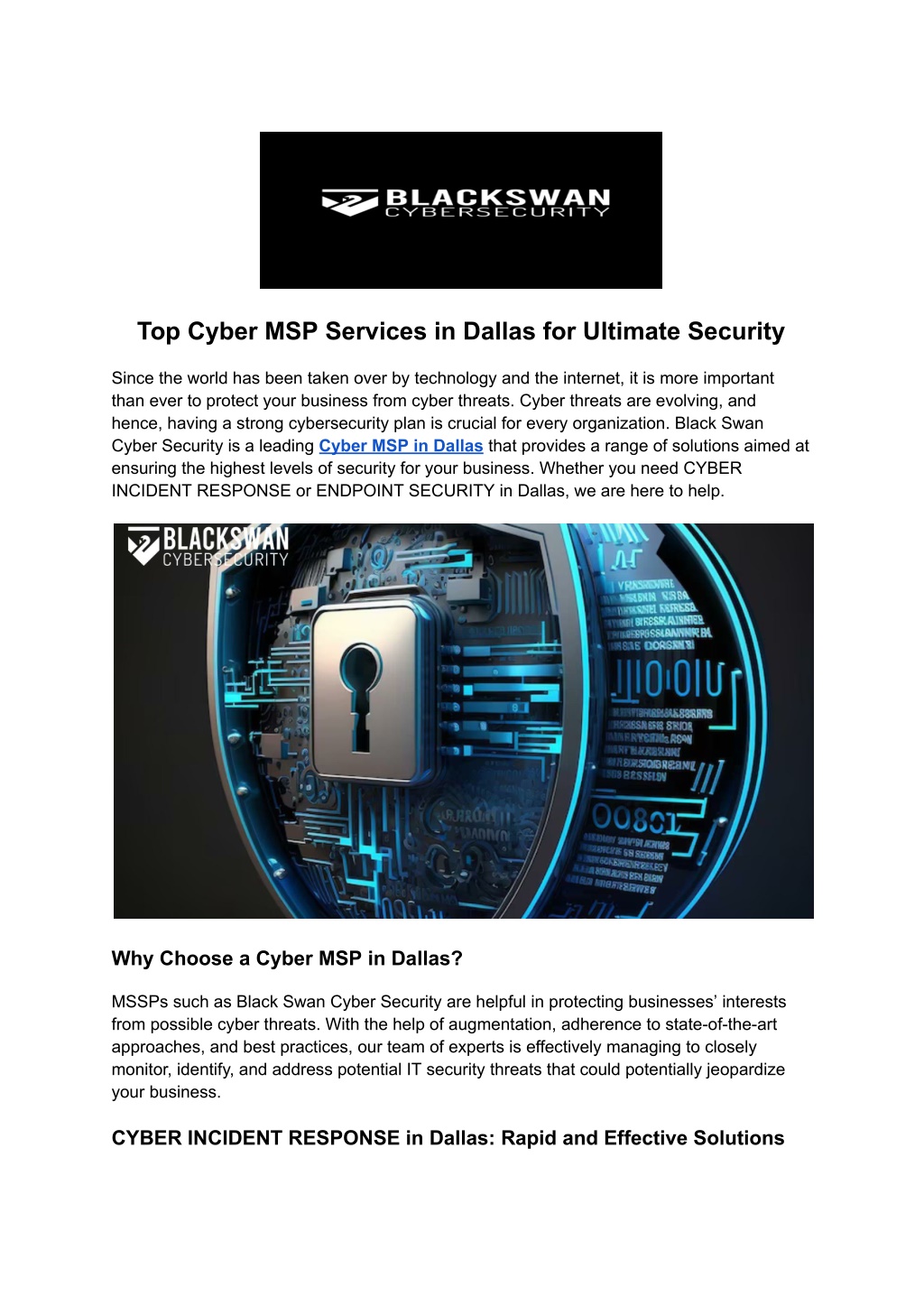 top cyber msp services in dallas for ultimate l.w