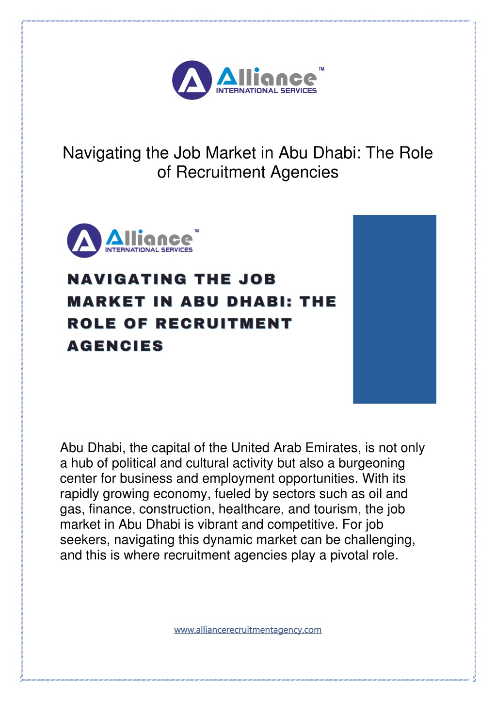 navigating the job market in abu dhabi the role l.w
