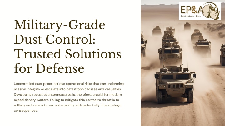 military grade dust control trusted solutions n.w