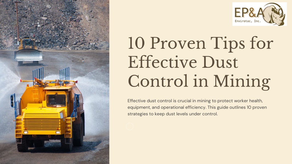 10 proven tips for effective dust control l.w