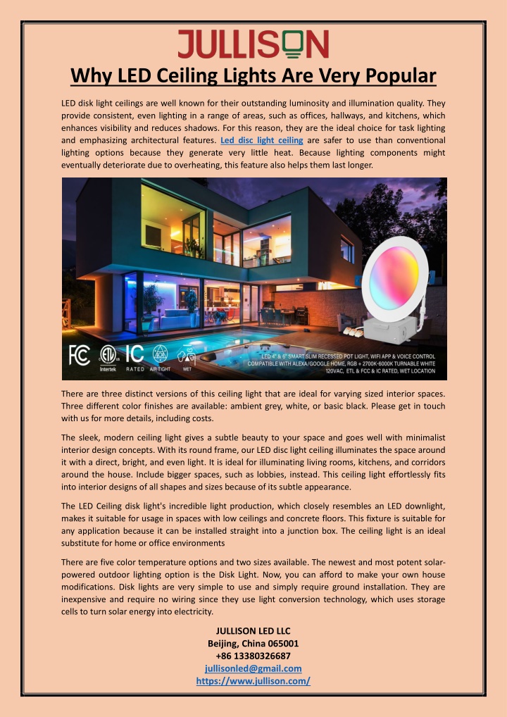 why led ceiling lights are very popular n.w