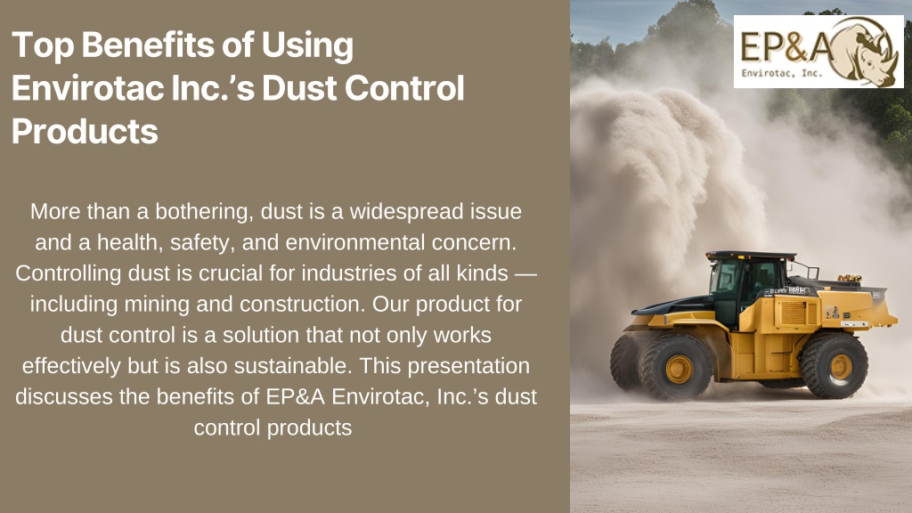 top benefits of using envirotac inc s dust l.w