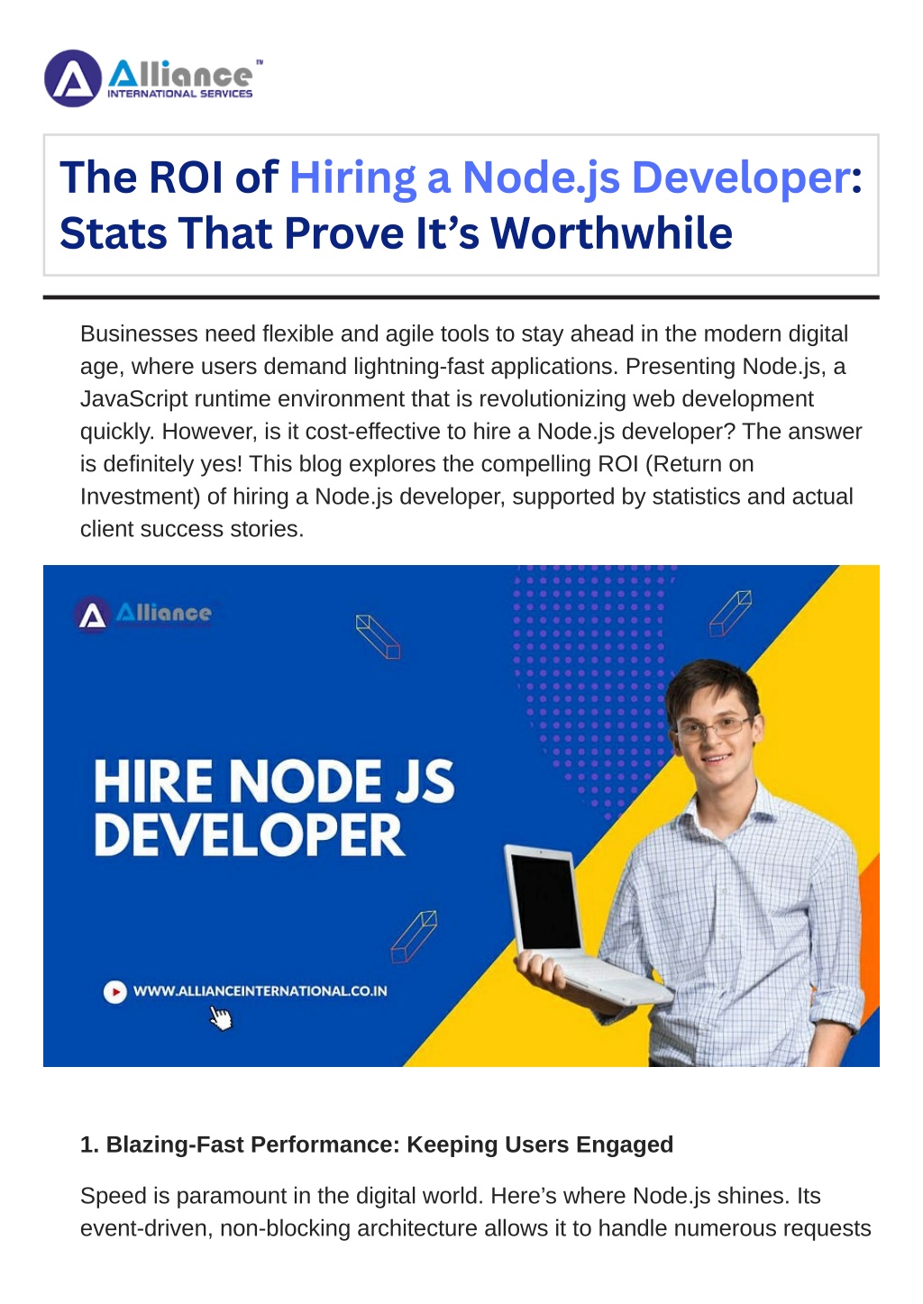 the roi of hiring a node js developer stats that l.w
