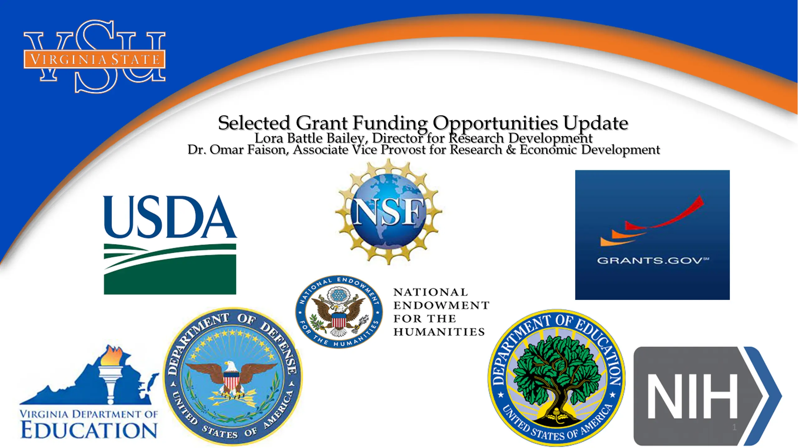 Selected Grant Funding Opportunities Update