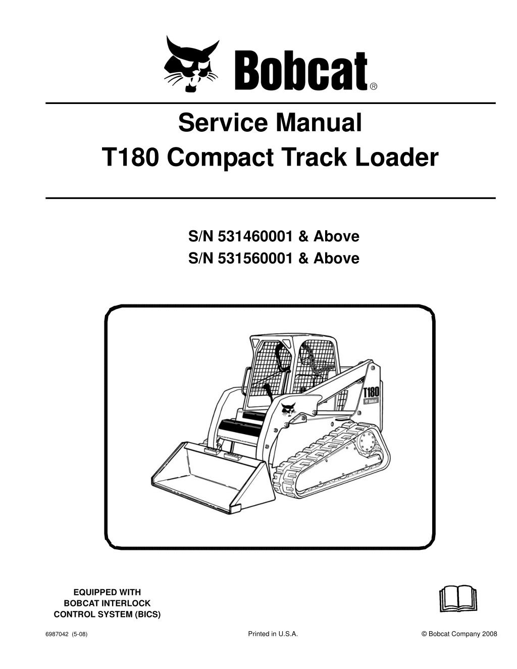 service manual t180 compact track loader l.w