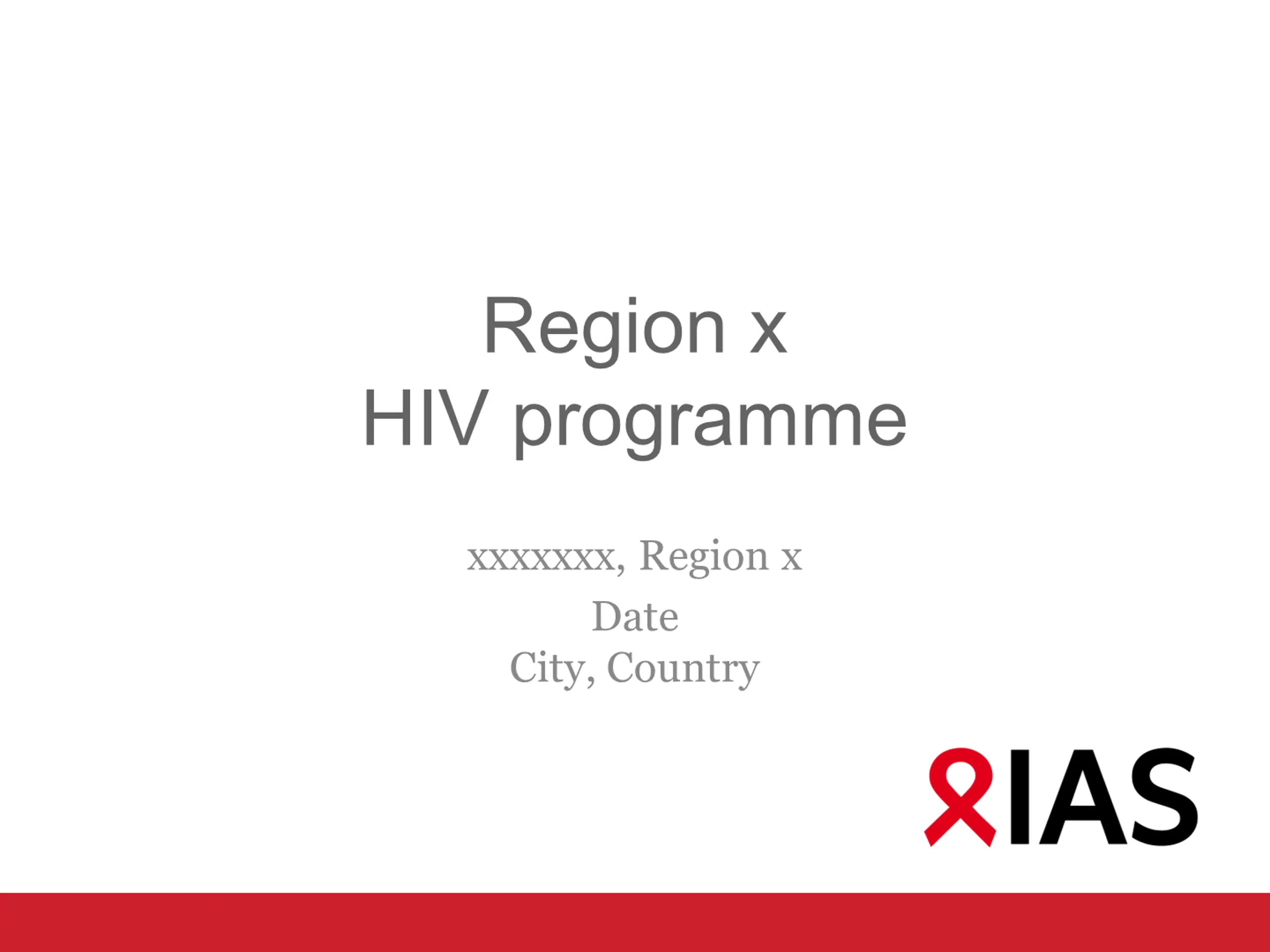 Region X HIV Programme