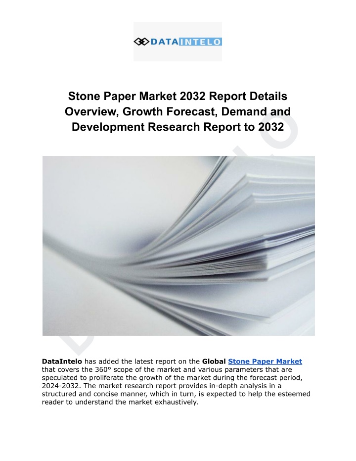 stone paper market 2032 report details overview n.w