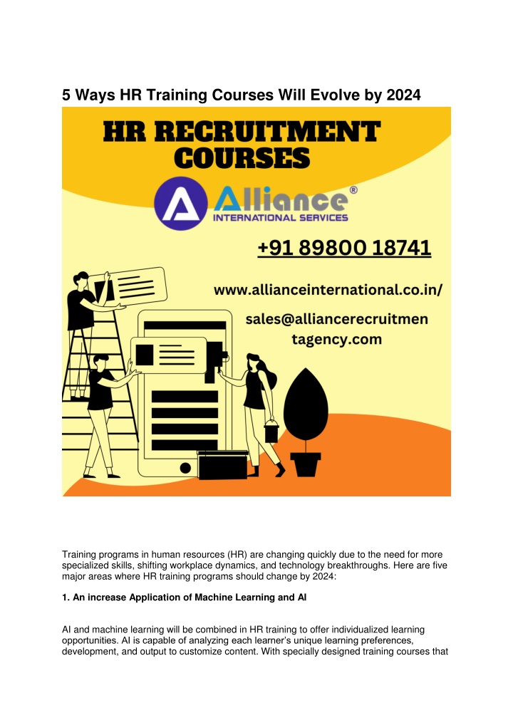 5 ways hr training courses will evolve by 2024 n.w