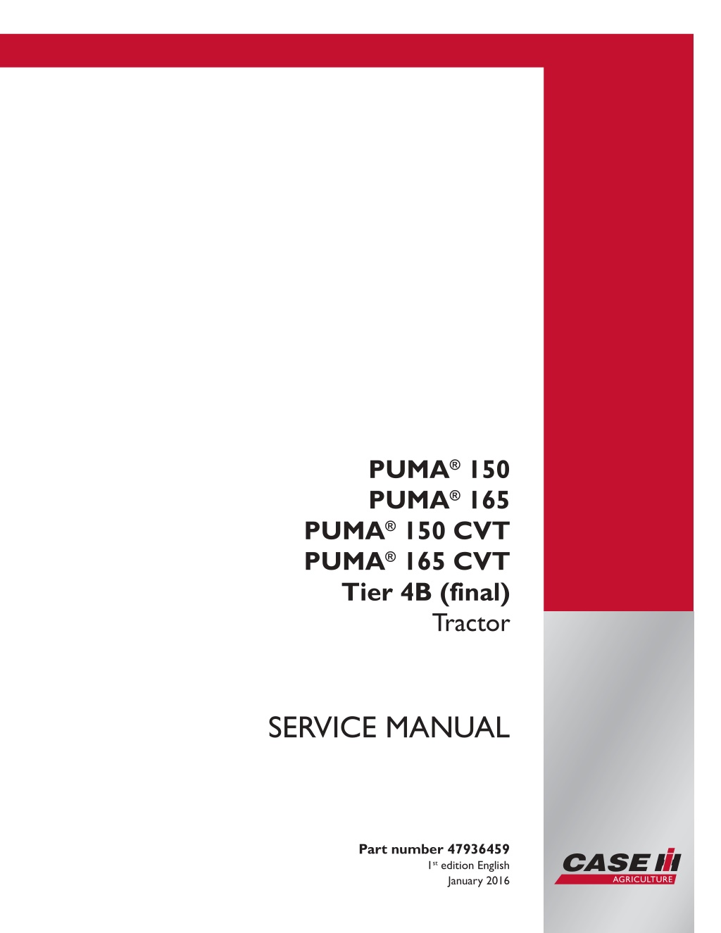 puma 150 puma 165 puma 150 cvt puma 165 cvt tier l.w