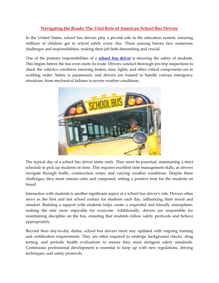 navigating the roads the vital role of american n.w