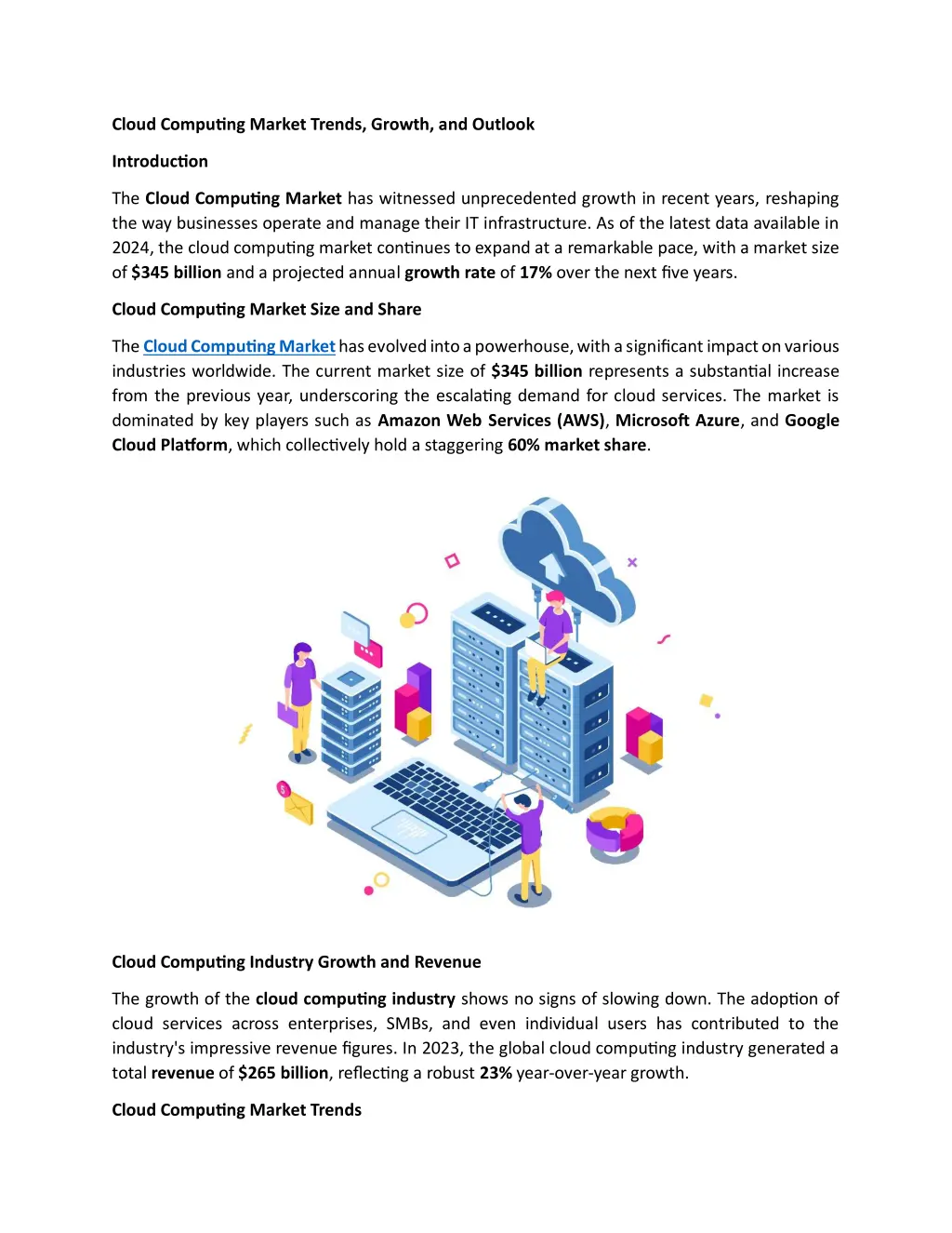 cloud computing market trends growth and outlook n.