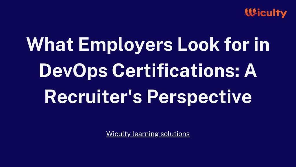 what employers look for in devops certifications l.w