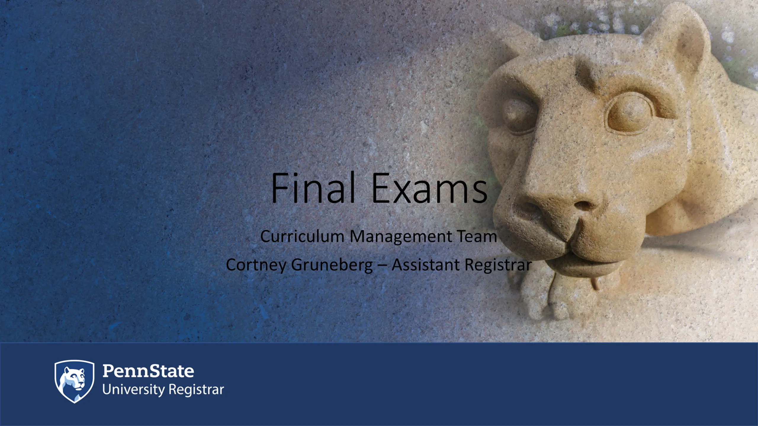 Final Exams: Scheduling, Procedures & Policies