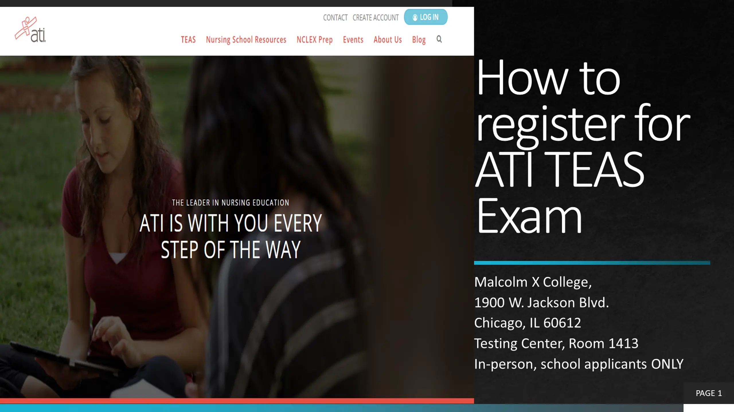 How to register for ATI TEAS Exam