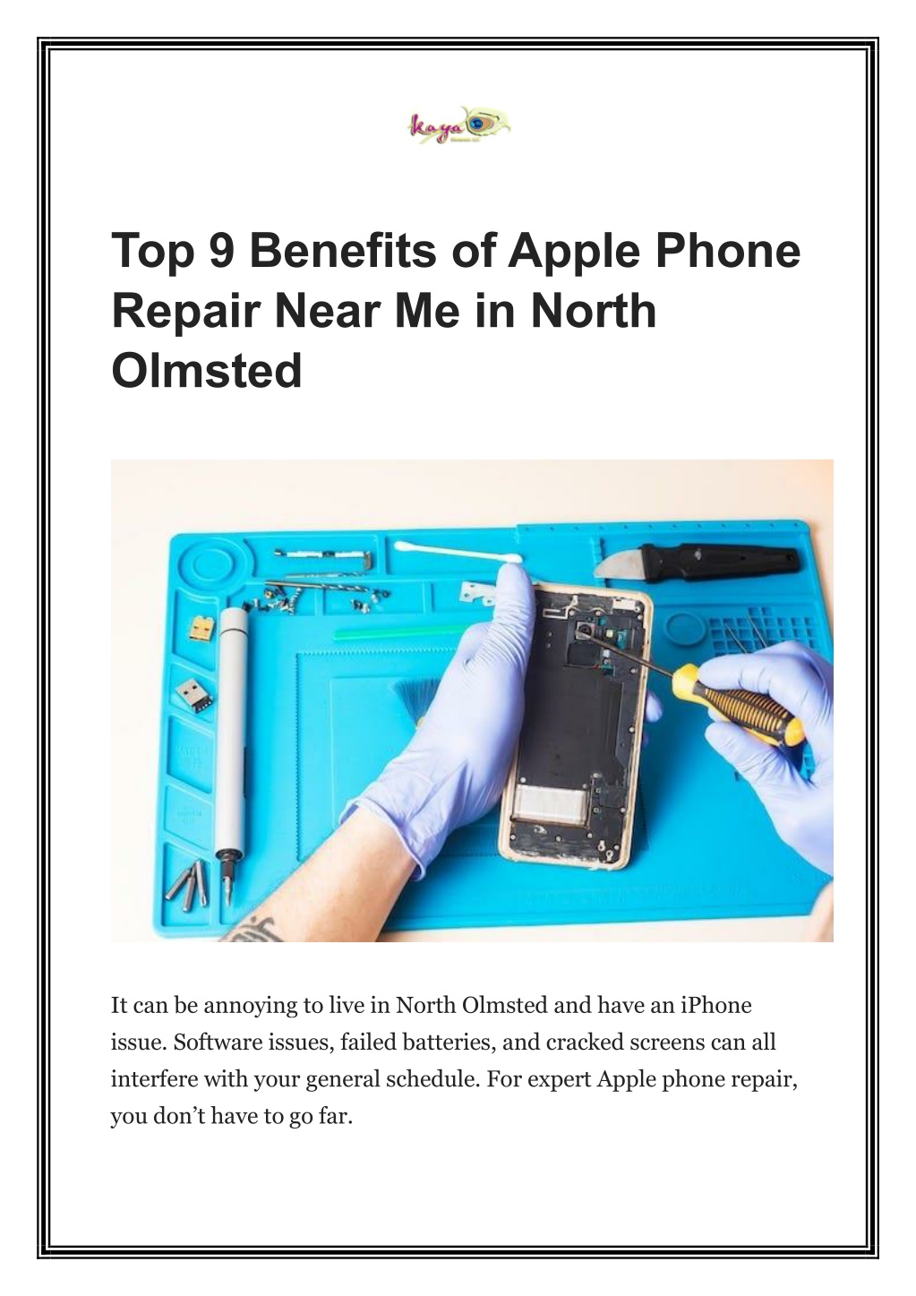 top 9 benefits of apple phone repair near l.w