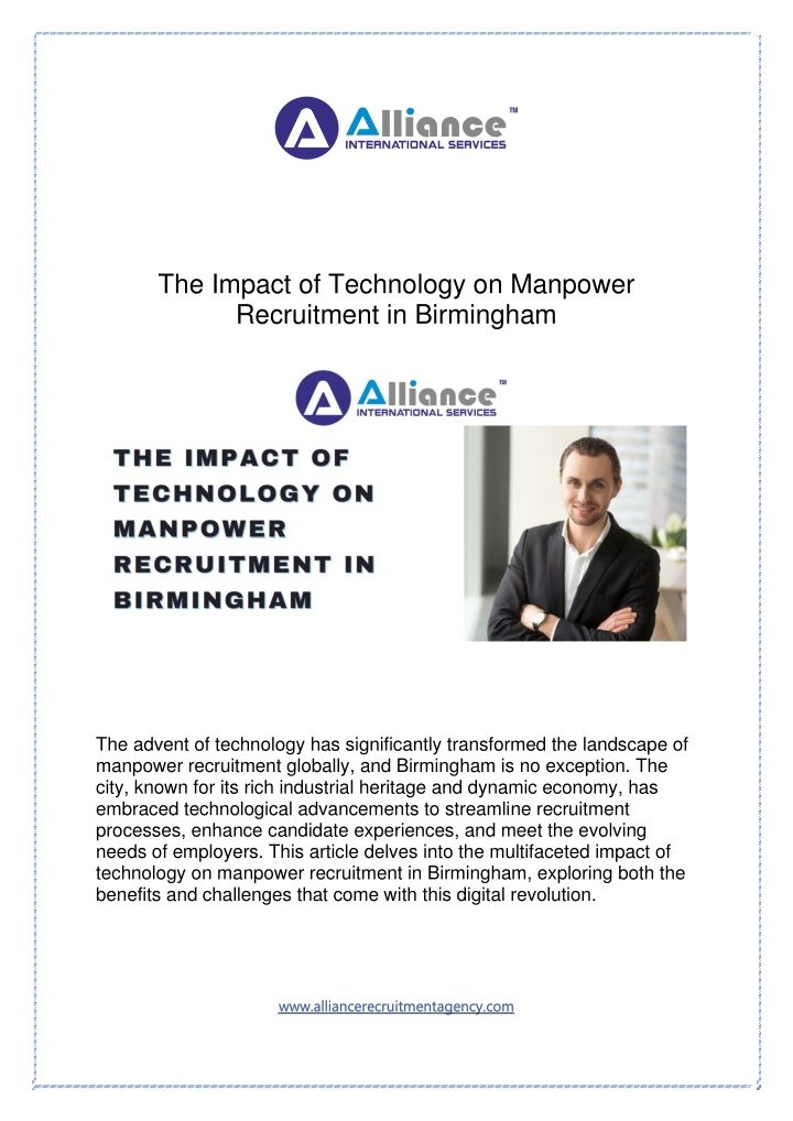 the impact of technology on manpower recruitment n.w