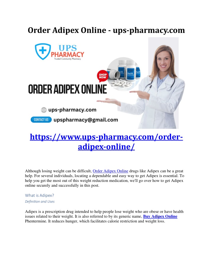 order adipex online ups pharmacy com n.w