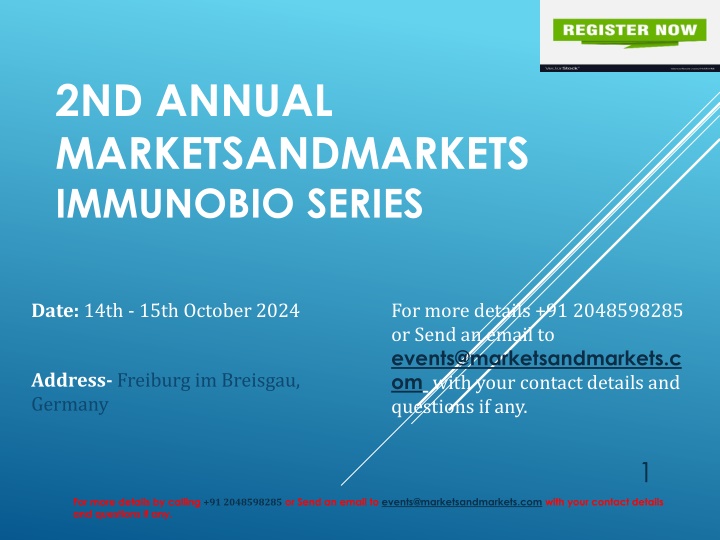 ImmunoBio Series (Event) | 14th - 15th October 2024 | Germany