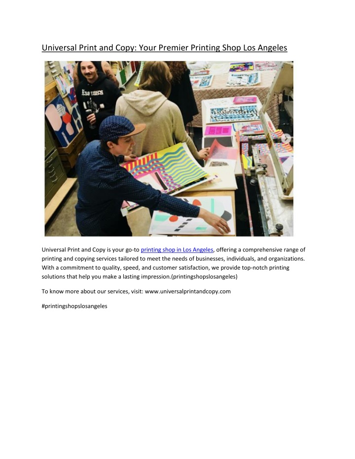 universal print and copy your premier printing n.w