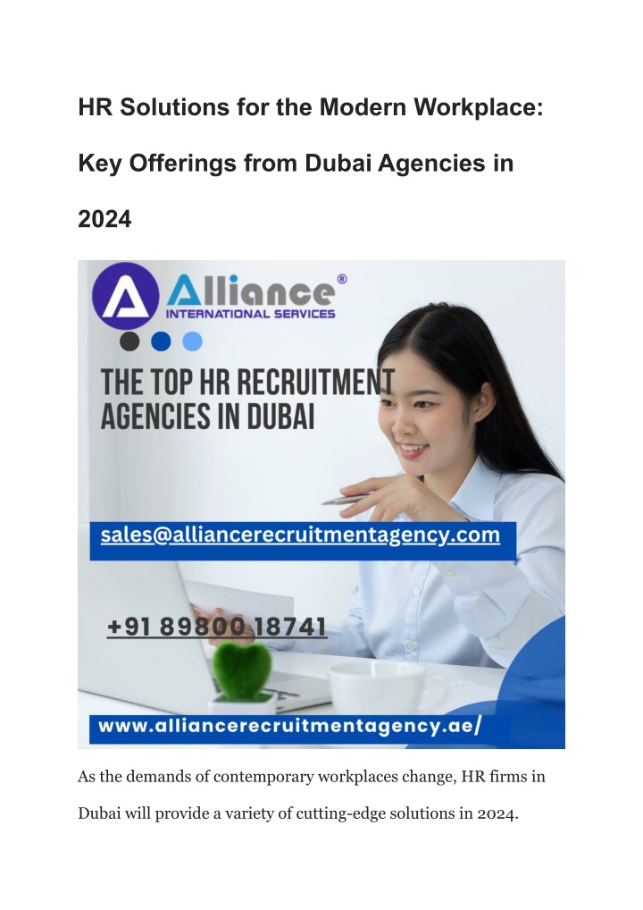 hr solutions for the modern workplace n.w