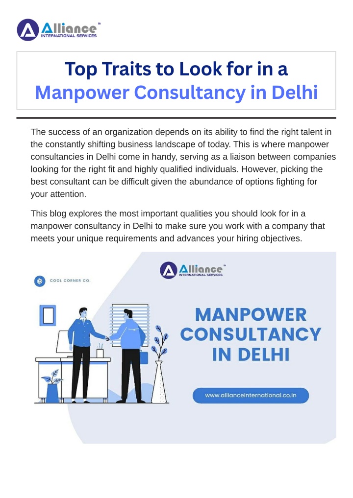 top traits to look for in a manpower consultancy n.w