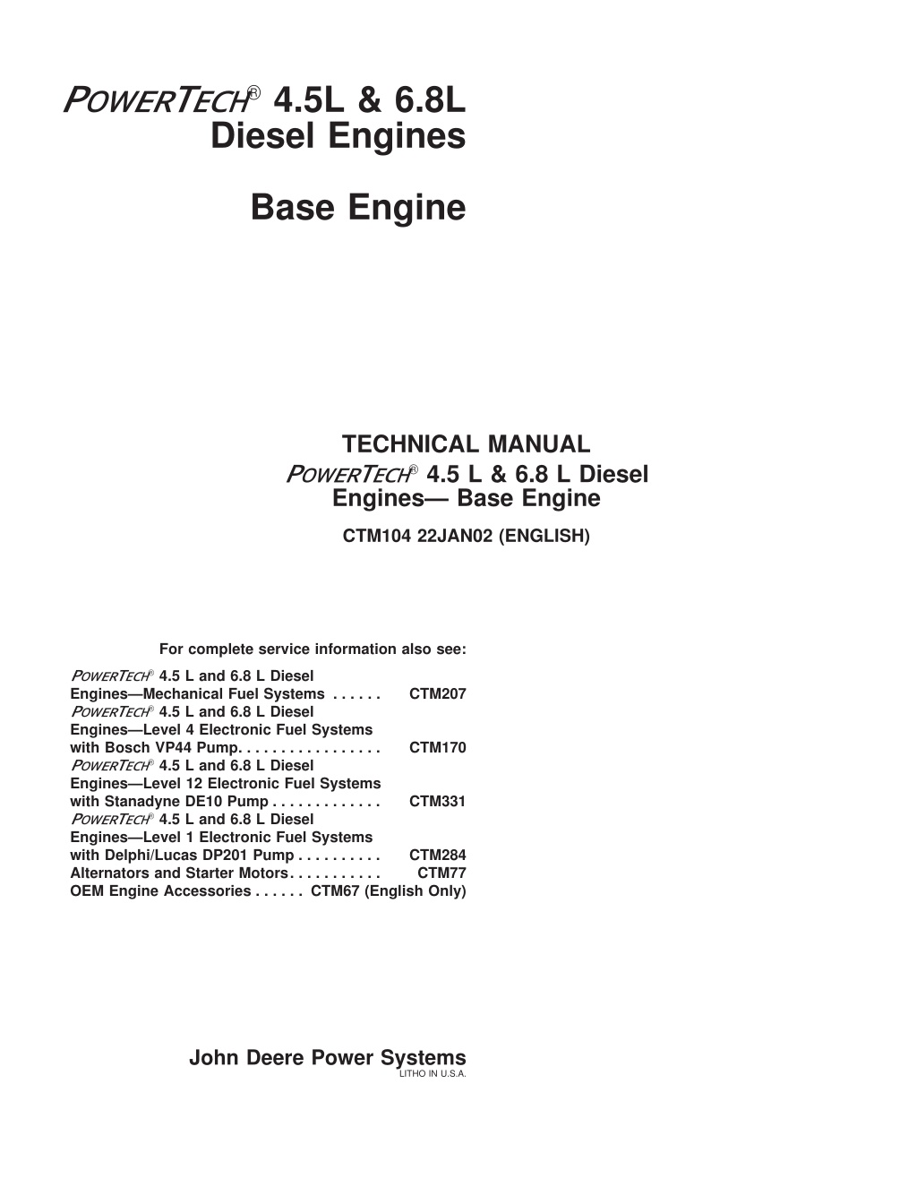 p ower t ech 4 5l 6 8l diesel engines l.w