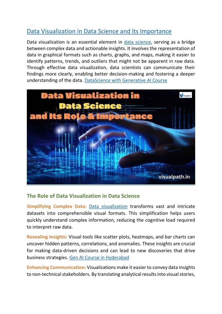 data visualization in data science n.w