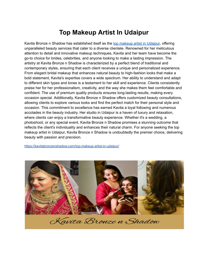 top makeup artist in udaipur n.w
