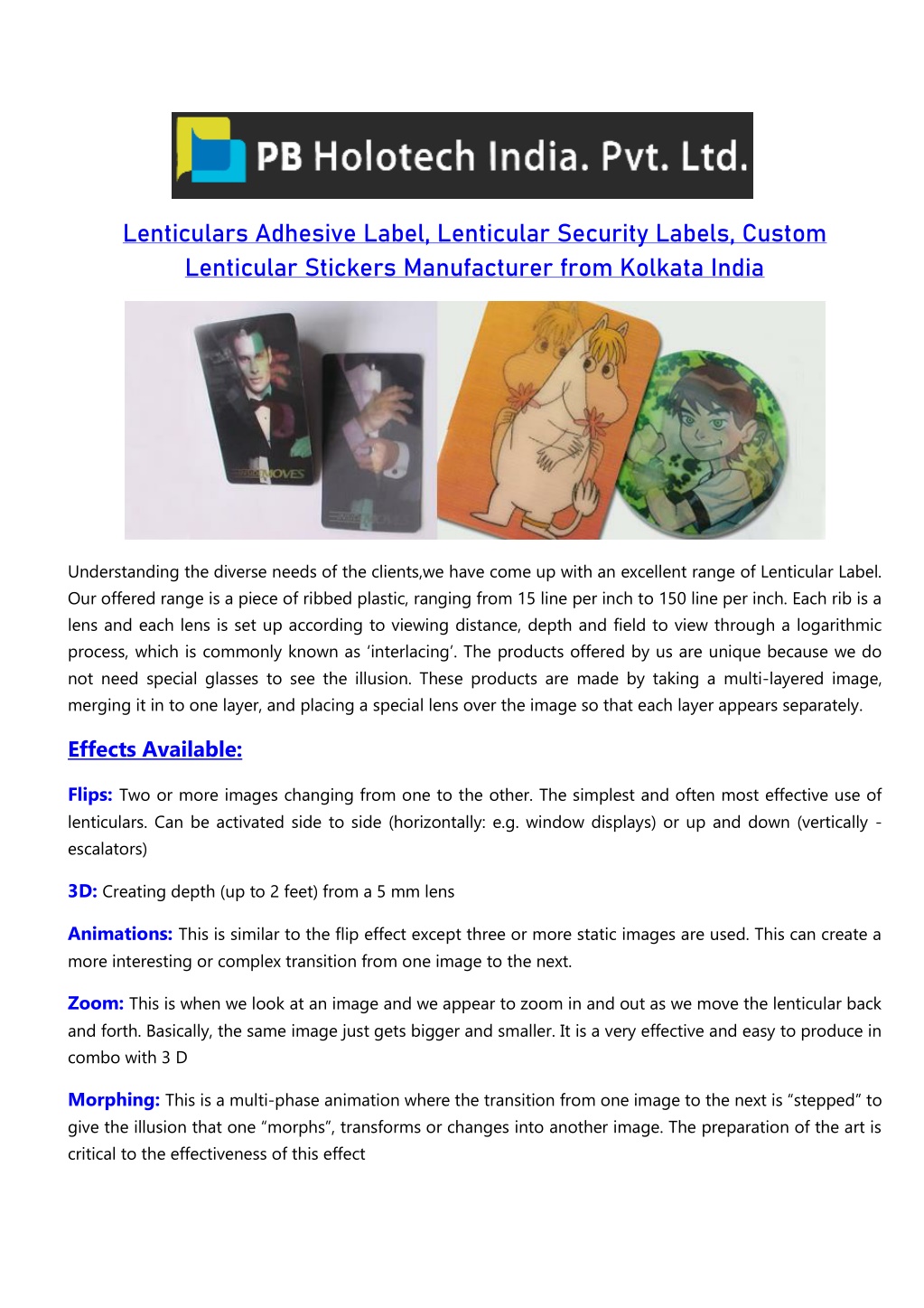 lenticulars adhesive label lenticular security l.w
