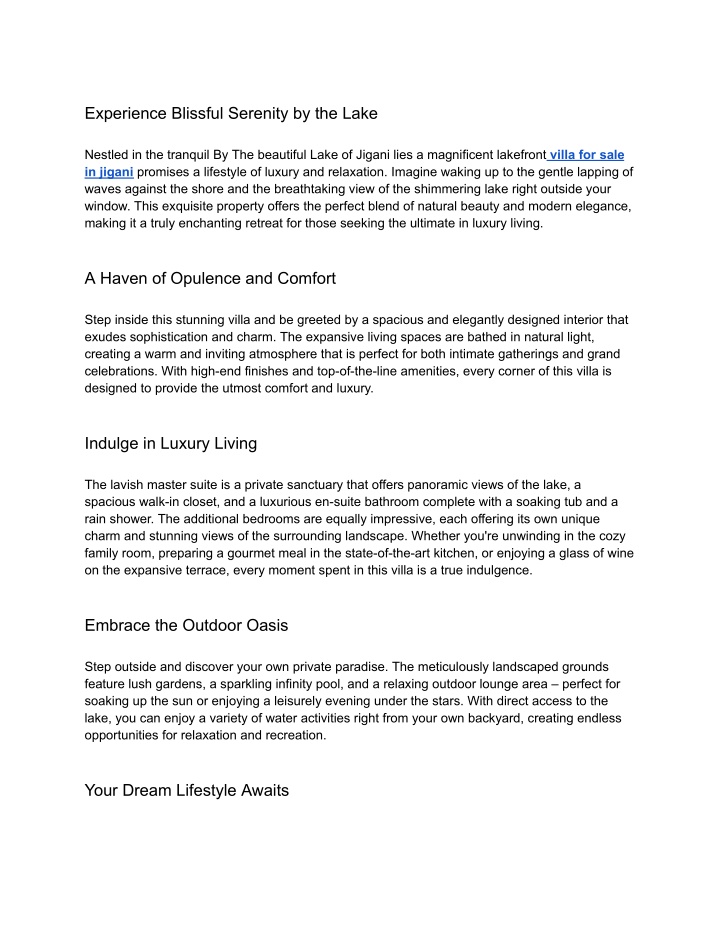 experience blissful serenity by the lake n.w