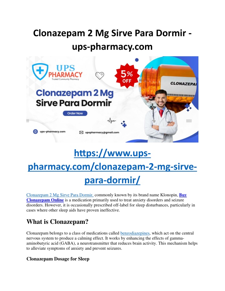 clonazepam 2 mg sirve para dormir ups pharmacy com n.w