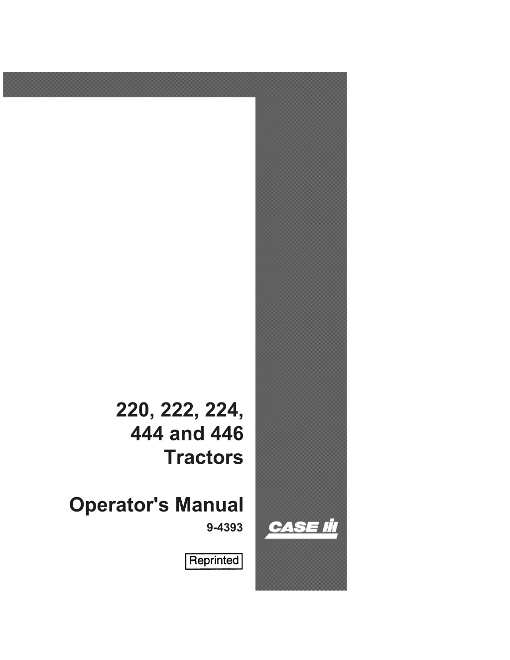 220 222 224 444 and 446 tractors l.w