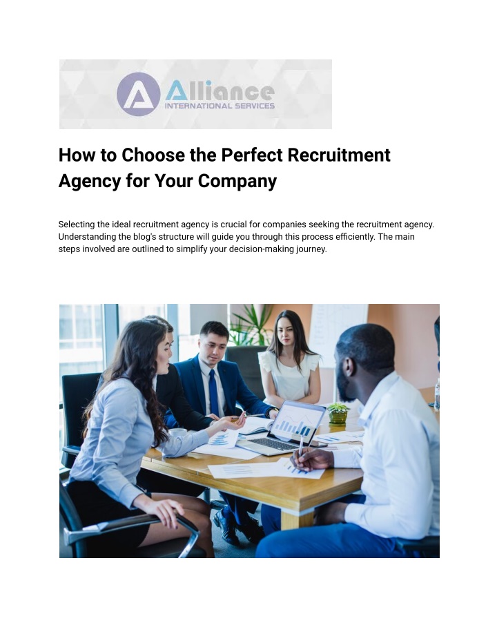 how to choose the perfect recruitment agency n.w