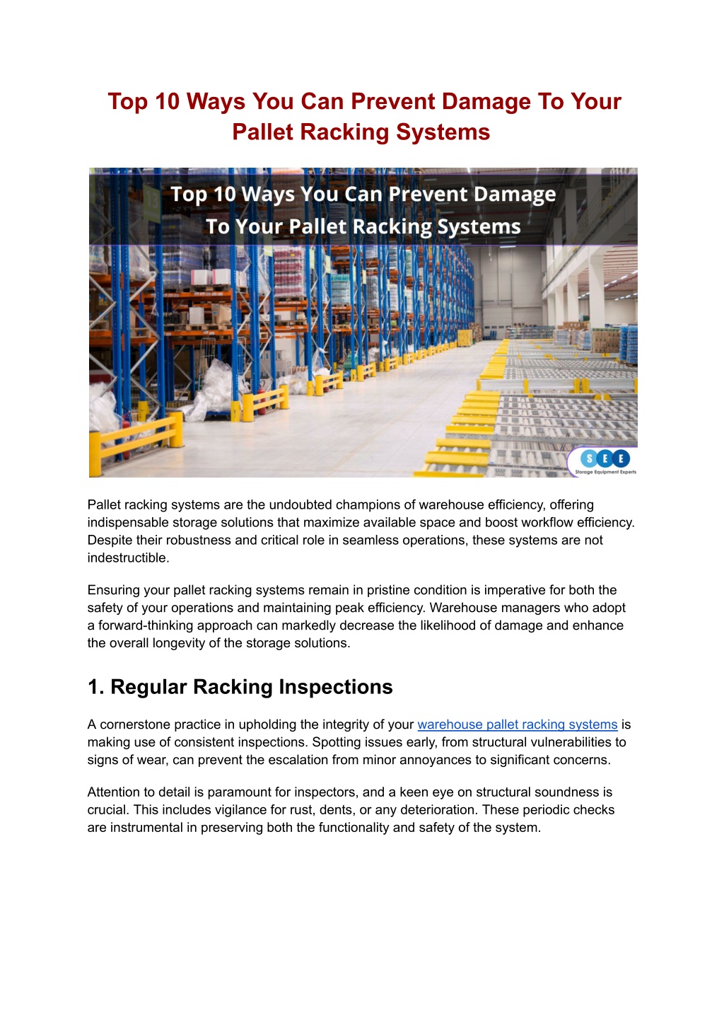top 10 ways you can prevent damage to your pallet l.w
