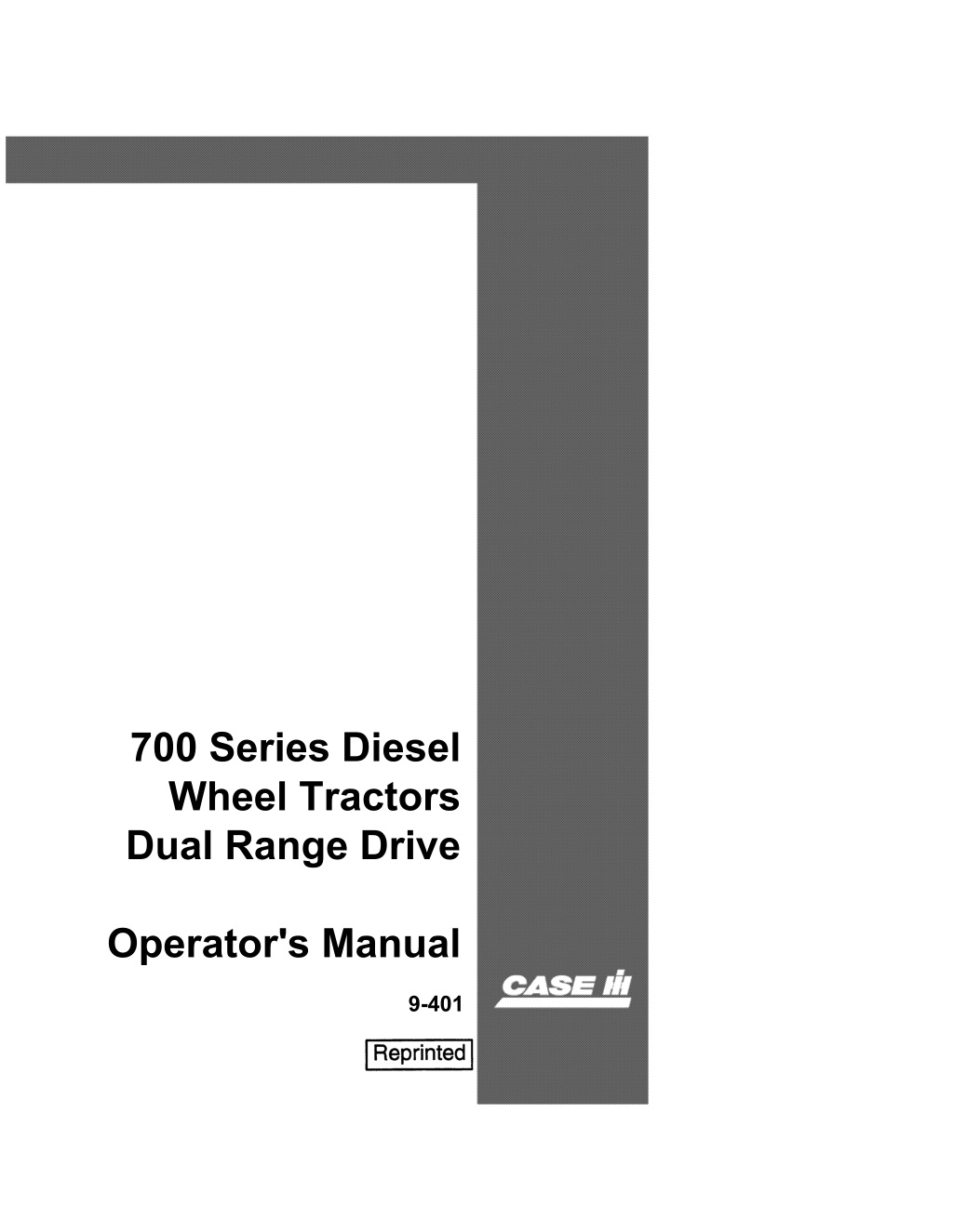 700 series diesel wheel tractors dual range drive l.w