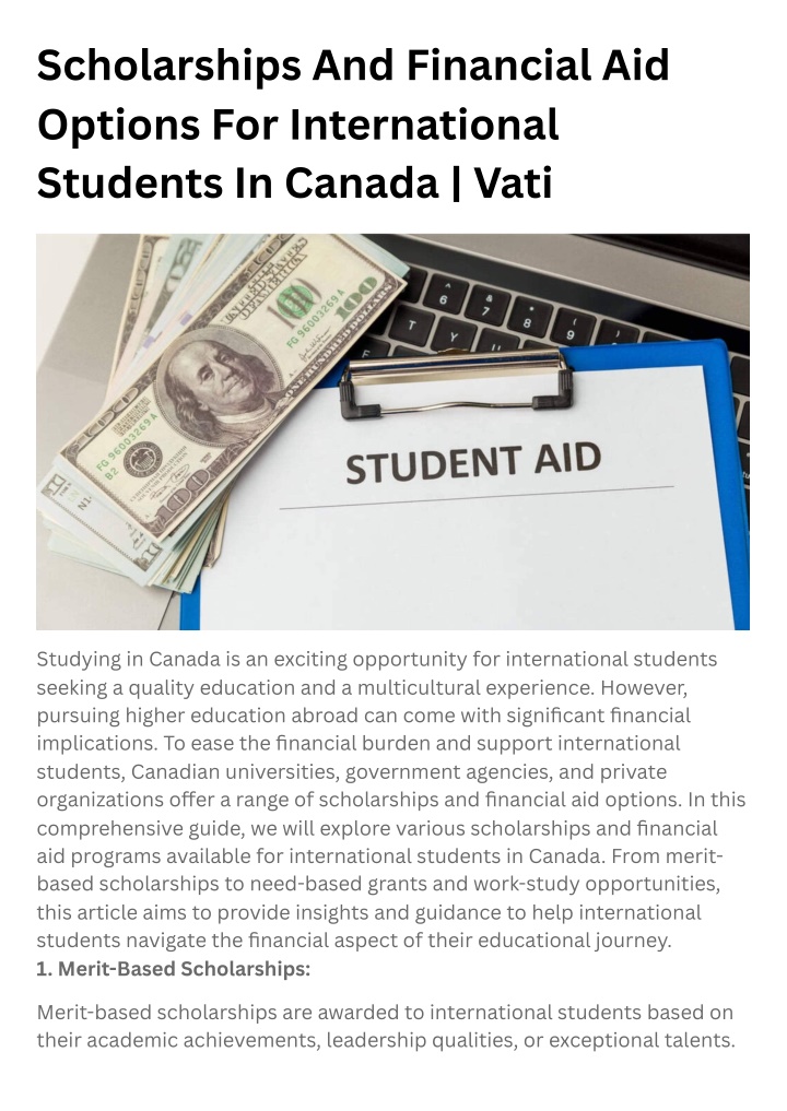 scholarships and financial aid options n.w