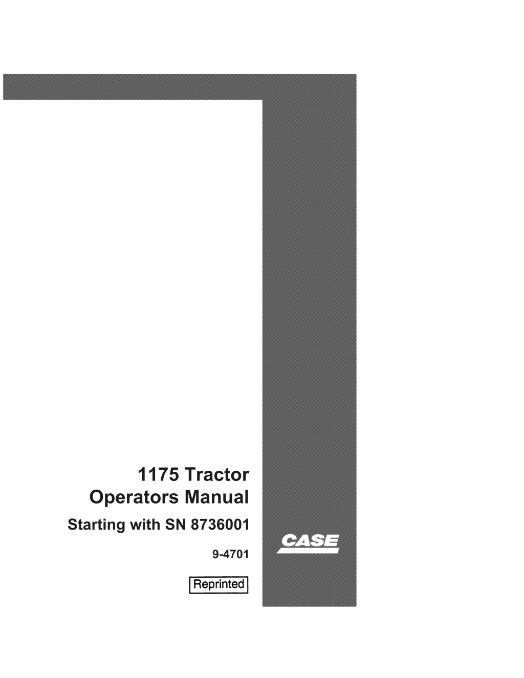 1175 tractor operators manual l.w