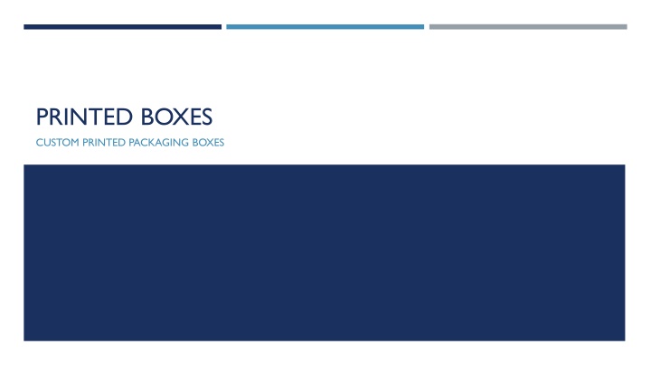 Printed Boxes