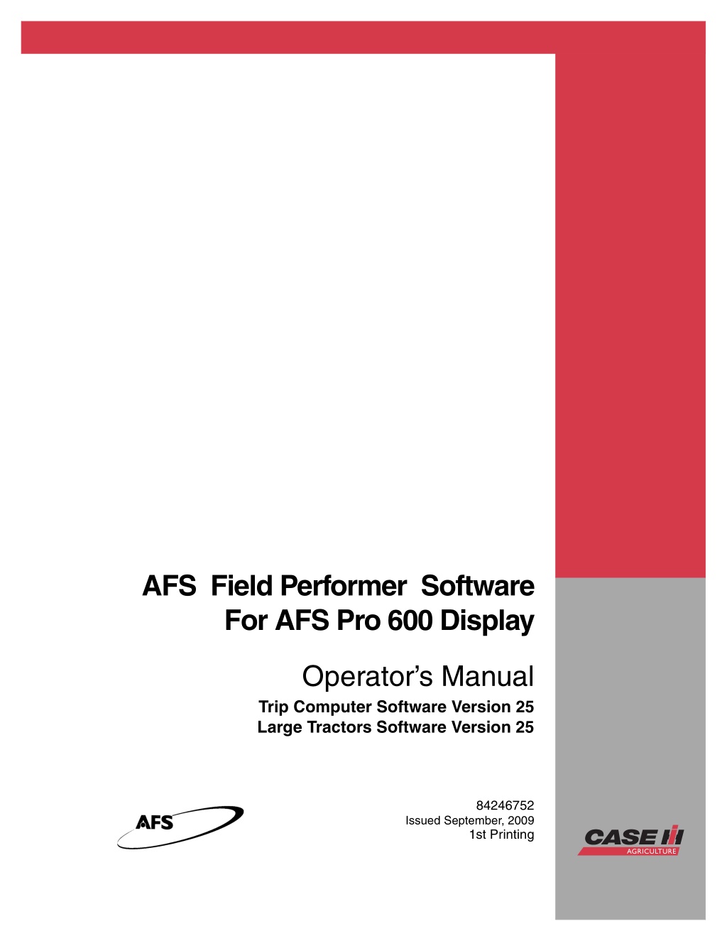 afs field performer software l.w