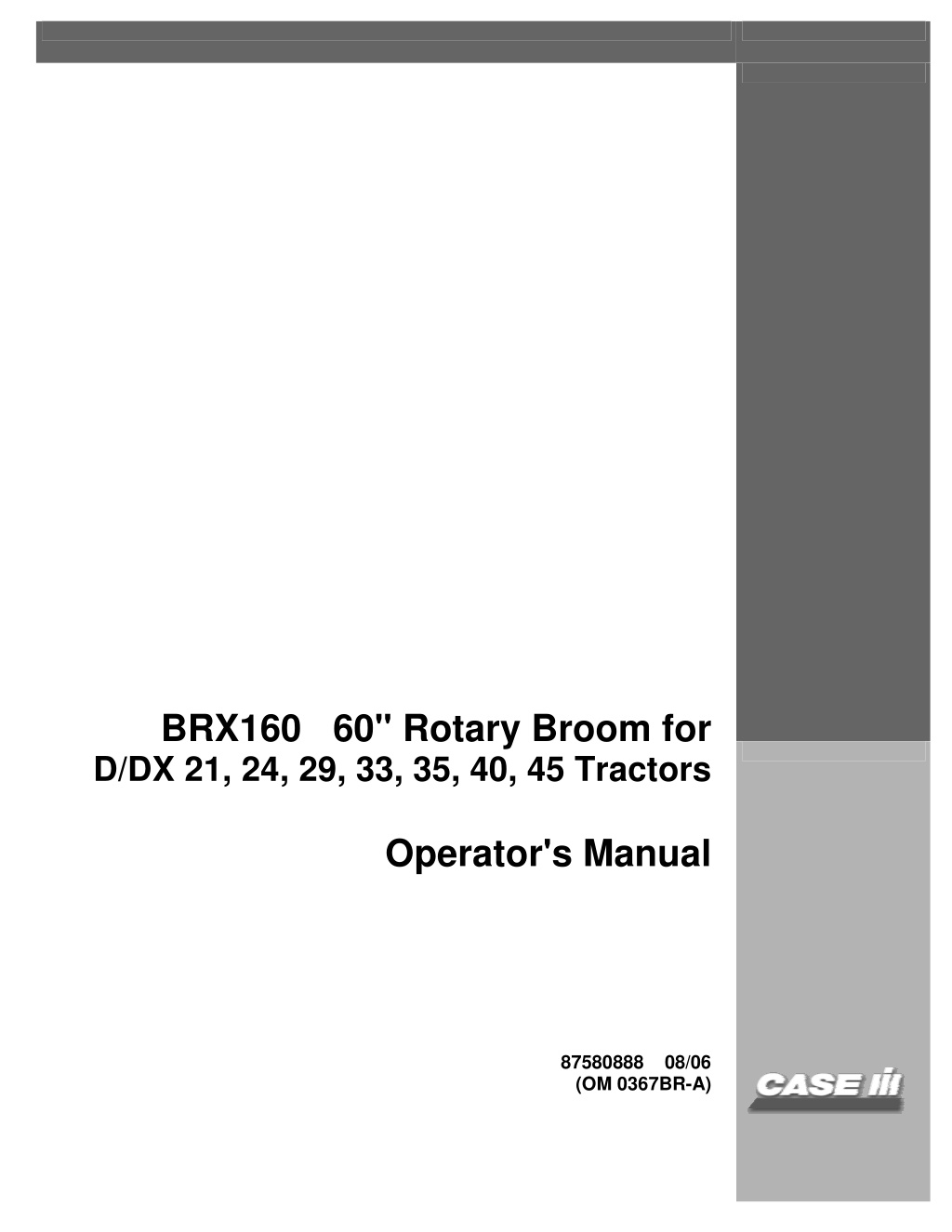 brx160 60 rotary broom l.w