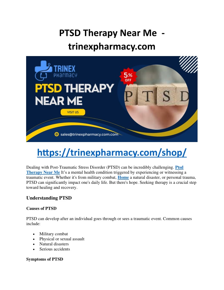ptsd therapy near me trinexpharmacy com n.w